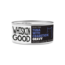 WhiskinGood Wet Food Tuna w/Crabstick Gravy 70g, 509106, cat Wet Food, WhiskinGood, cat Food, catsmart, Food, Wet Food